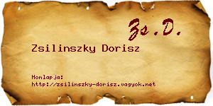 Zsilinszky Dorisz névjegykártya